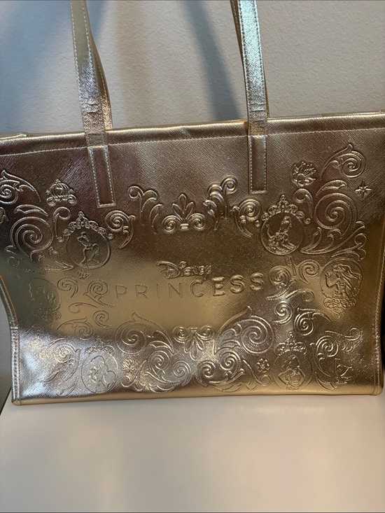 Disney Handbags - Bath & Body Works Gold Disney Princess Tote plus Princess anti bac holder